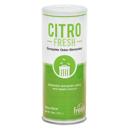 FRESH PRODUCTS Citro Fresh Dumpster Odor Eliminator, Citronella, 12 oz Canister, PK12 CITRO12